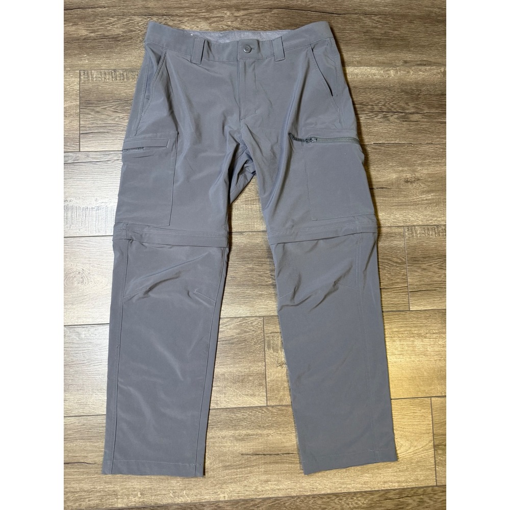 Columbia PFG Silver Ridge Convertible Pants Mens 32x30 Grey XM9395 Hiking Cargo